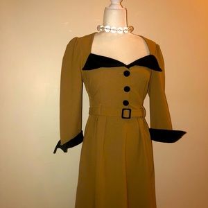 Vintage Style Belted Dress